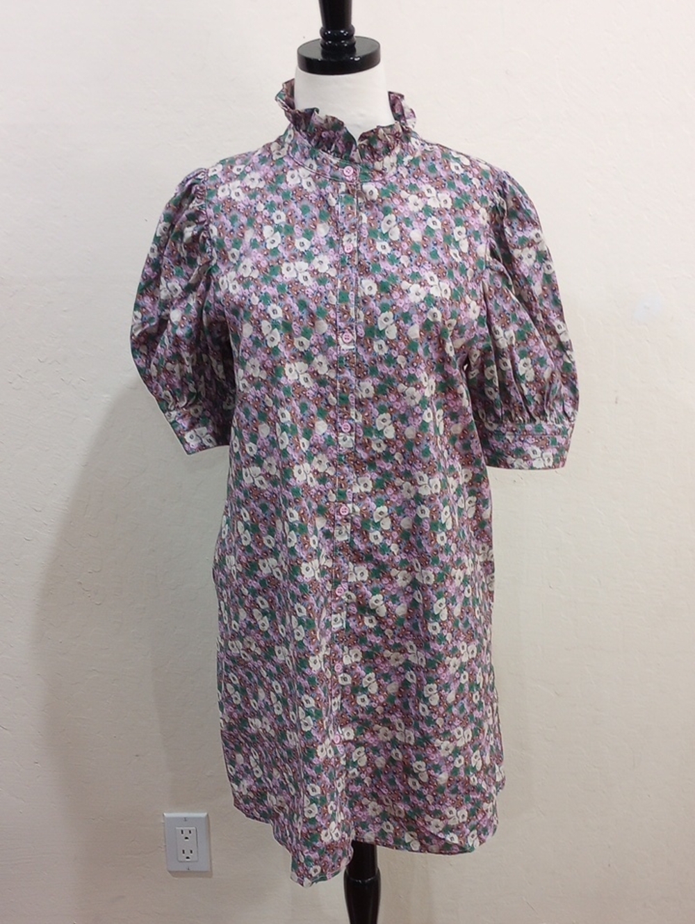 Hyacinth House By Tuckernuck Louisa Ditsy Floral Dress, Size L - Picture 2 of 11